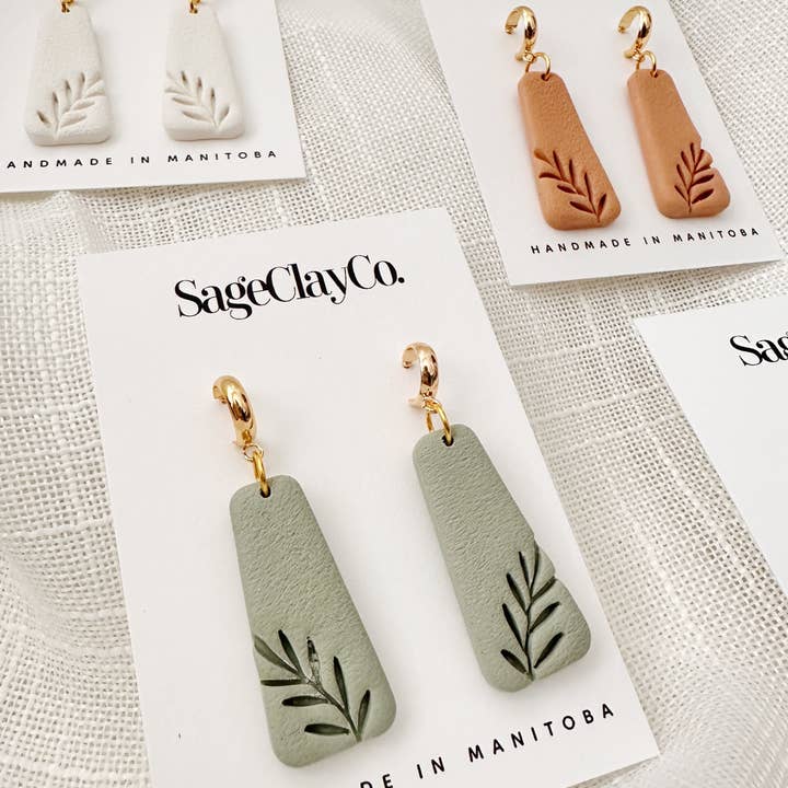 SageClayCo - Wholesale Dangle Earrings - Dawn | Handmade Polymer Clay Earrings6