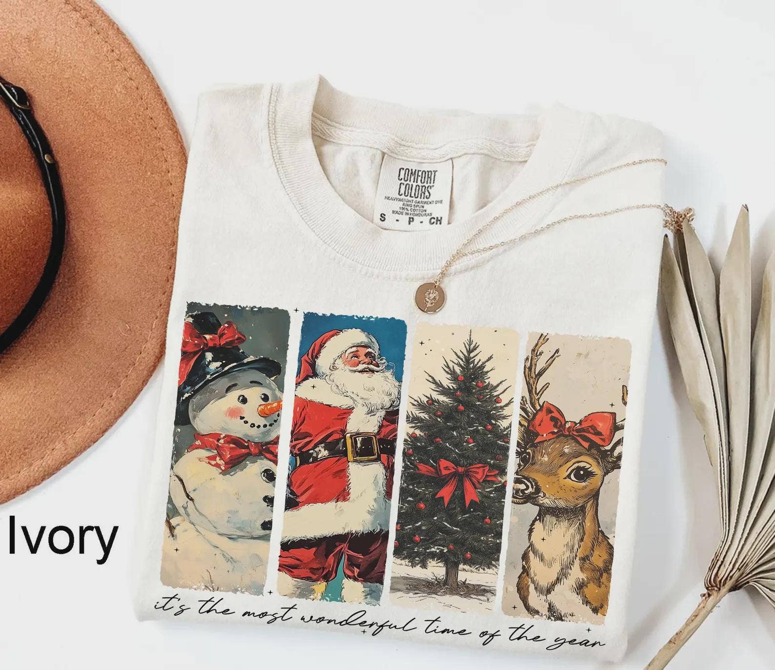 Glaime - Vente T-shirt à imprimés – femme - Comfort Colors C'est la période la plus merveilleuse de l'année Tee7