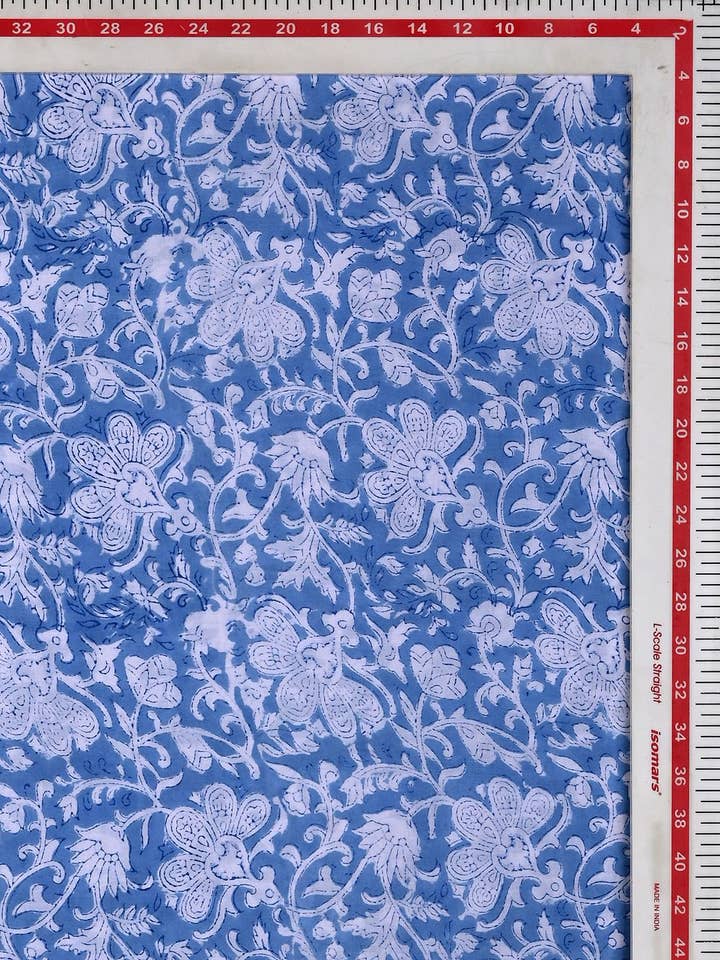 Hand Block Printed Fabrics - Handmade Fabric Yardage, fabric by the yard for wholesale by Jai Texart LLP