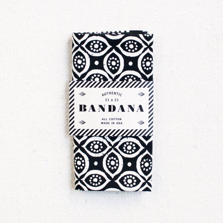 Abracadana – wholesale Bandana - Dam – Svart siare Paisley Bandana