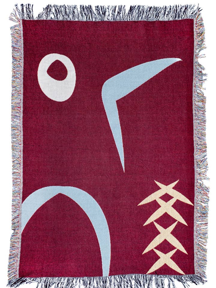 Jetee Moon gewebte Decke für den Großhandel von eif studio