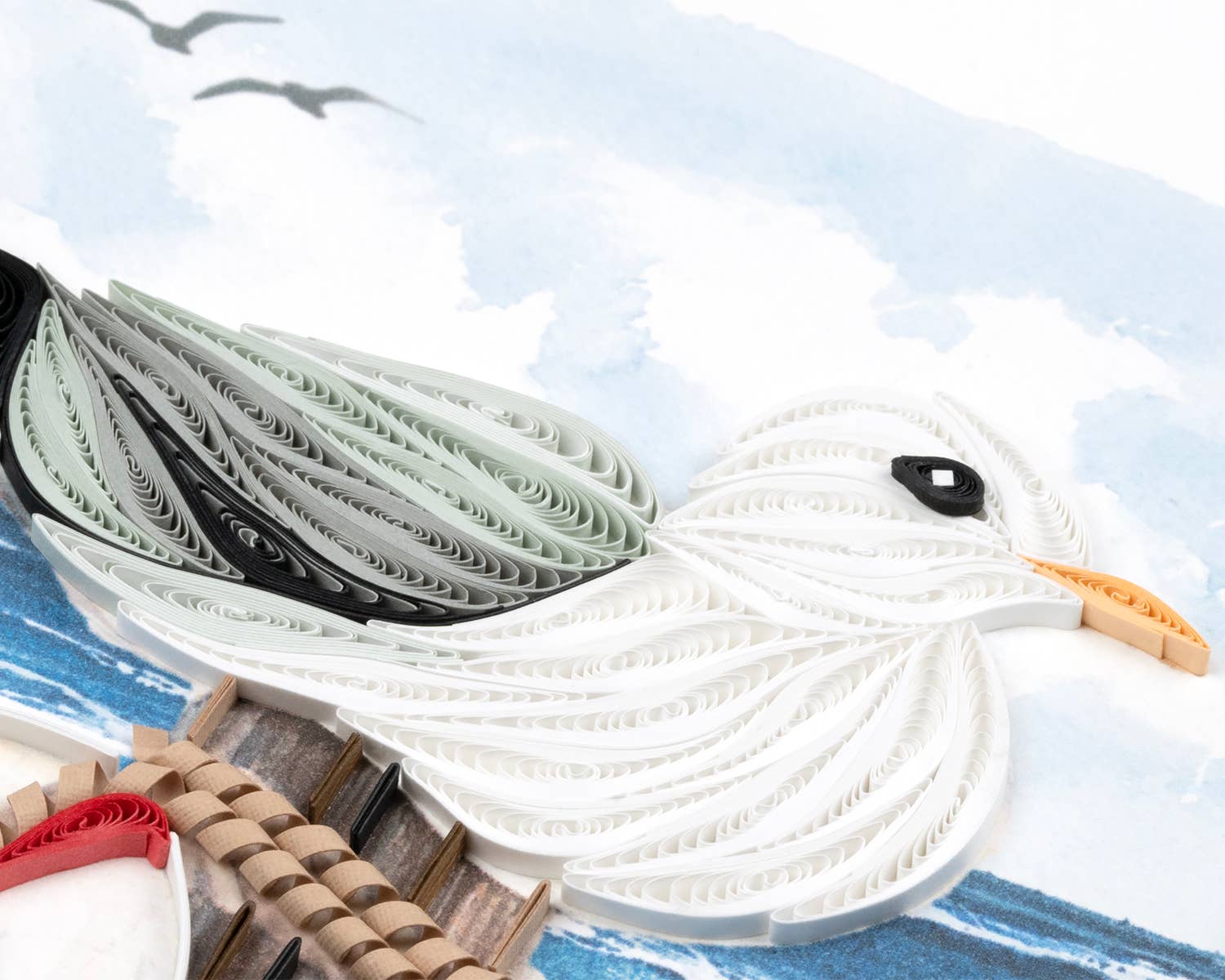 Quilling Card - Wholesale Everyday Greeting Card - Seagull Everyday Quilled Greeting Card2