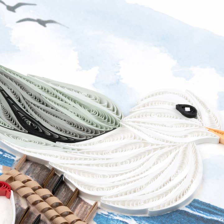 Quilling Card - Wholesale Everyday Greeting Card - Seagull Everyday Quilled Greeting Card2
