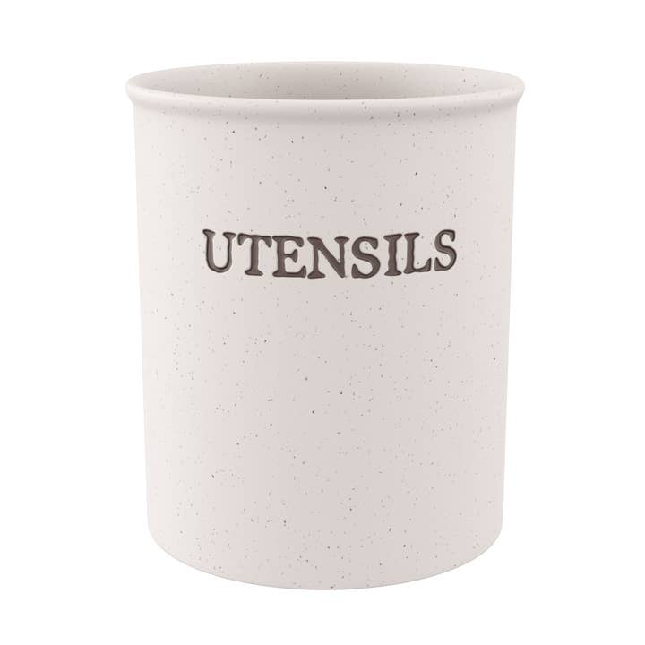 Kook Utensil Crock, Speckled Ceramic for wholesale by Kook