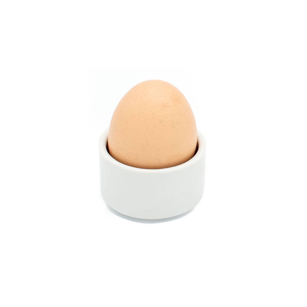 olivenholz-erleben – wholesale Egg cup/holder – egg cup porcelain, stackable0