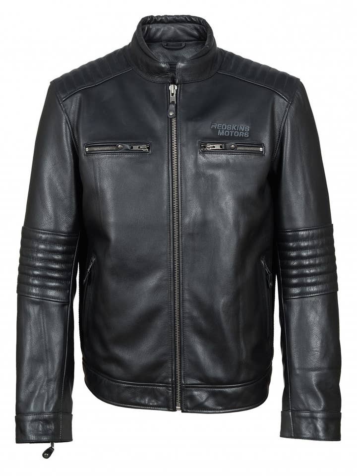 Chaqueta moto de piel auténtica OREGON para venta al por mayor de Redskins Motors