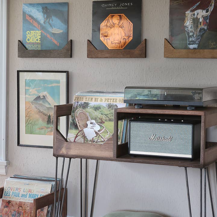 WickerWoodWorks - Wholesale Wall Accent - Vinyl Record Display Wall Hanger