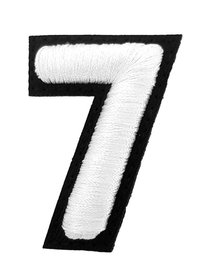 White number 7 for wholesale by Missive Paris