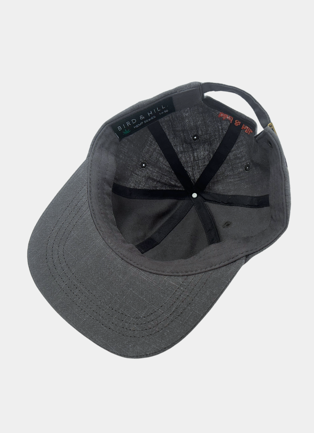 BIRD & HILL. - Wholesale Flat Brim Cap - Unisex - Aussie Tasmanian Devil hat - Grey hemp cap2