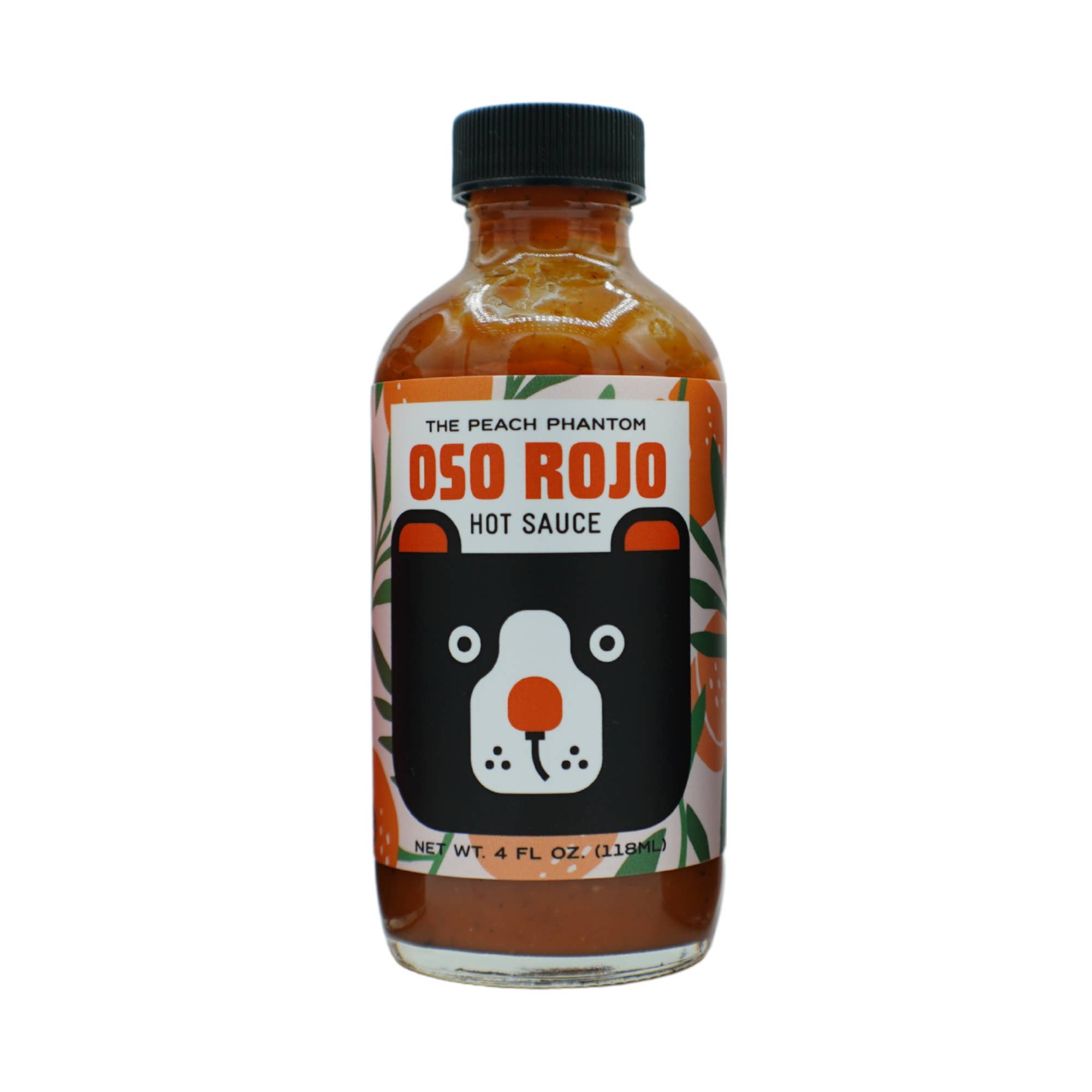 Oso Rojo Hot Sauce - Wholesale Hot Sauce - Peach Phantom - Oso Rojo Hot Sauce 4oz