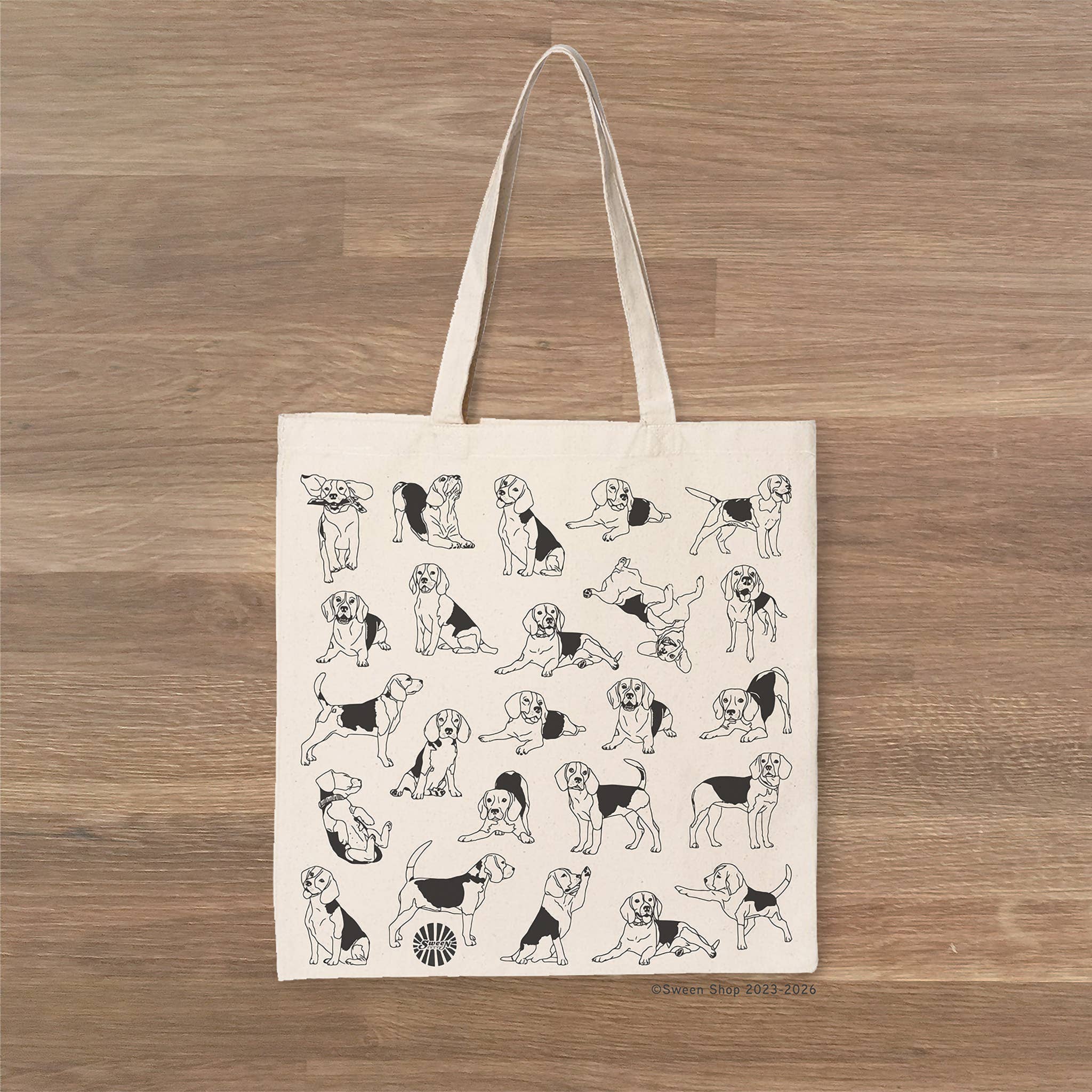 Sween Shop - Wholesale Tote Bag - Unisex - Beagle Canvas Tote Bag for Dog Lovers and Dog dad Gift3