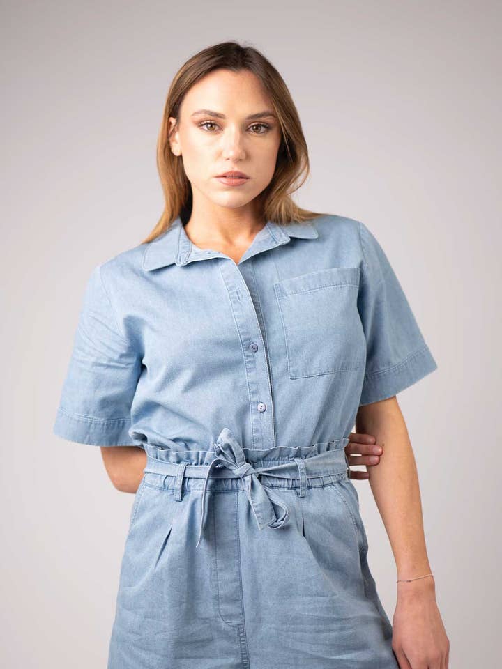 AGATE short sleeve tencel shirt for wholesale by Zibi London