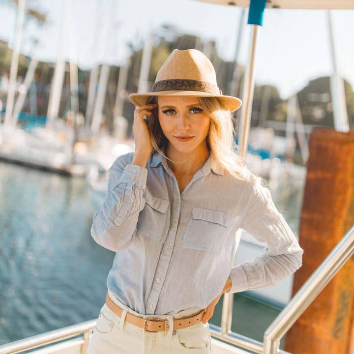 Arena Sombrero de Paja Safari Outdoor - Estilo Boxcar de venta al por mayor en Faire3