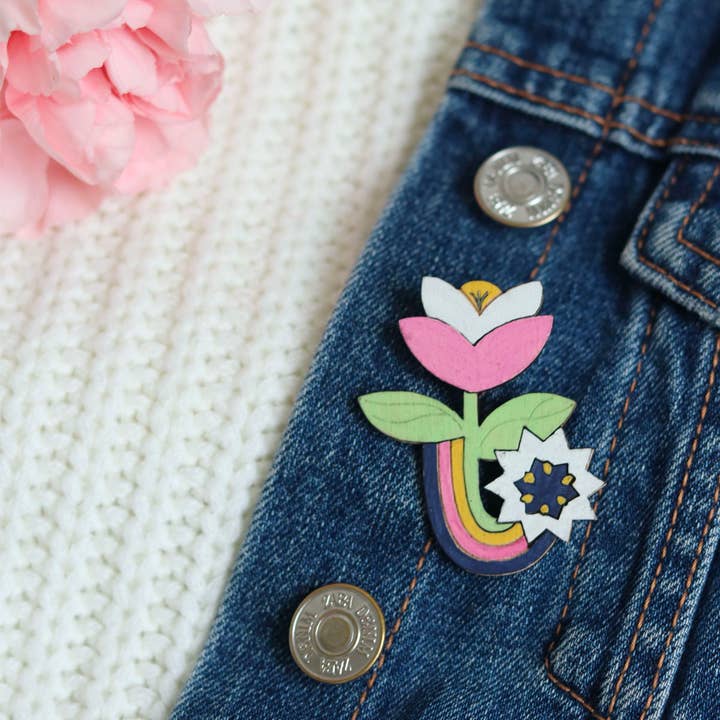 La Petite Épicerie – wholesale DIY-pysselkit – DIY SMYCKESATS - Mina träbroscher att måla
