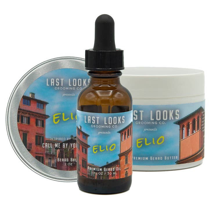 Elio Beard Oil + Balm + Butter Bundle for wholesale by Last Looks Grooming