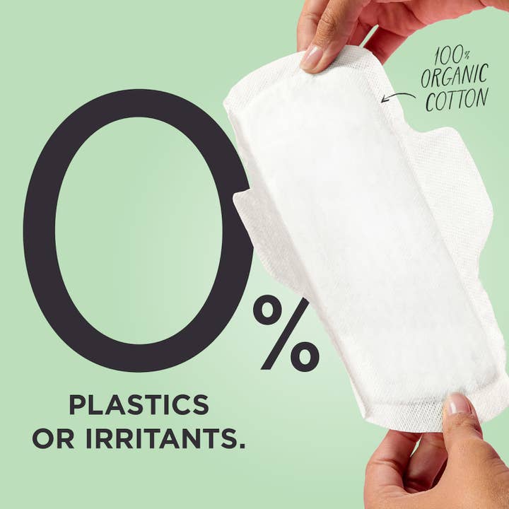 Mooncup - Wholesale Period Underwear - Women's - Pads with Wings | Medium/Day (10 pack) | Plastic-free| Vegan