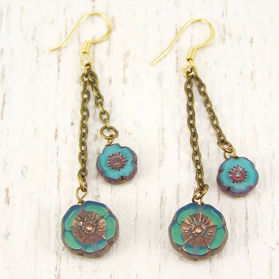 Jo Bird Jewelry - Vente Boucles d'oreilles pendantes - Boucles d'oreilles Hibiscus11