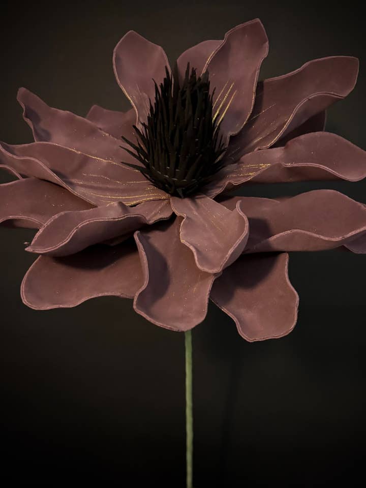 MIDNIGHT PLUM FLOWER 25.5" for wholesale by The Light Garden Collection