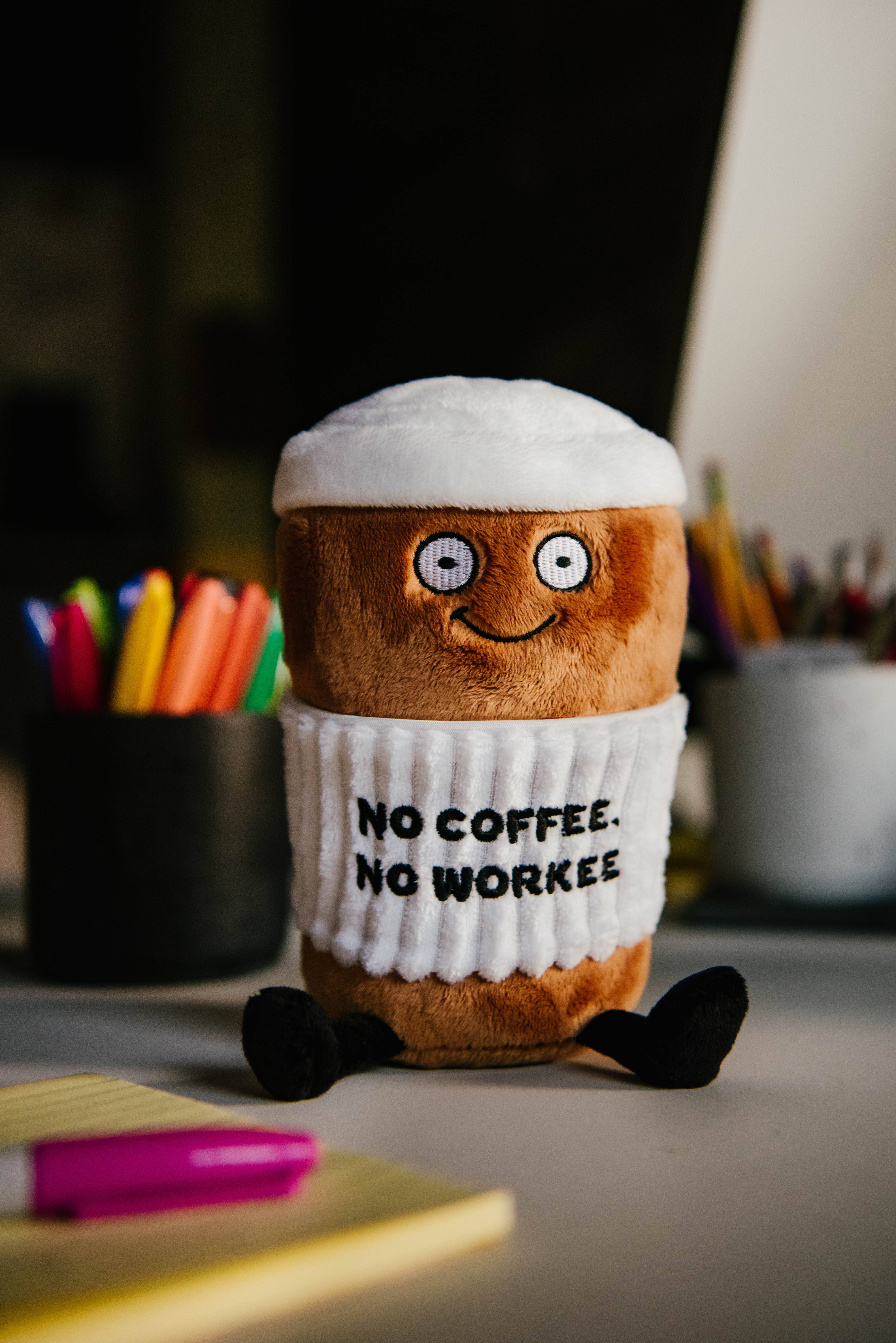 Punchkins - Wholesale Stuffed/Plush Toy - Kids & Baby - Plush Coffee - No Coffee No Workee Coffee Plush1