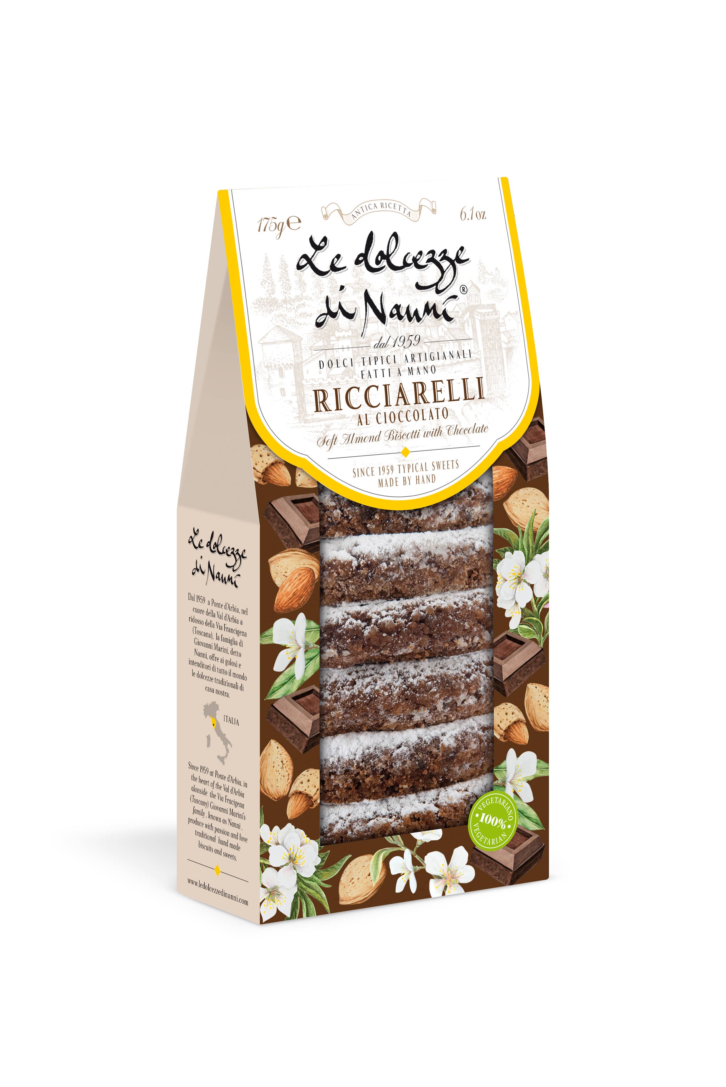 Le Dolcezze di Nanni - Wholesale Cookie - 427 Ricciarelli with chocolate soft almond cake