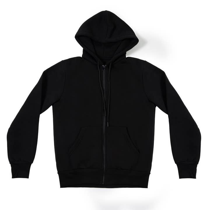 ART. 6503 - Hoodie met lange mouwen en ritssluiting, regular fit voor wholesale door MANIFATTURE CHIVI SRL