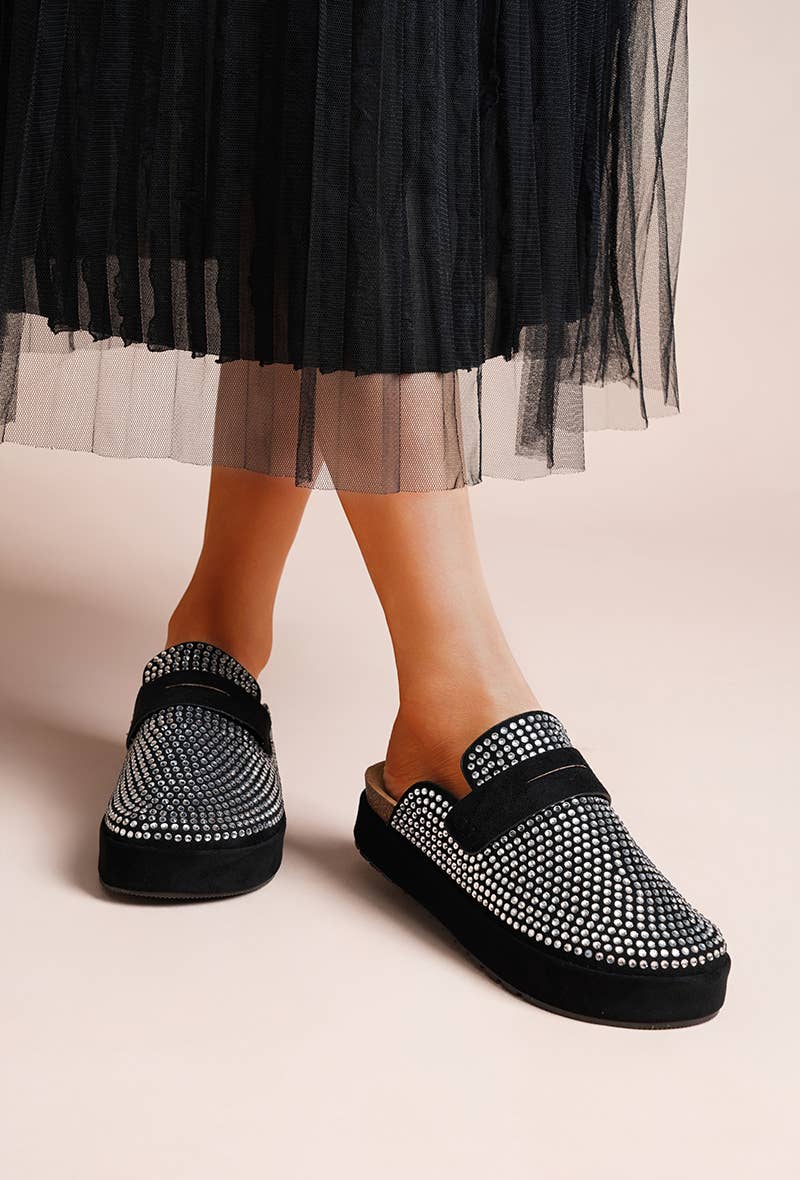 LADY GLORY - Wholesale Mules - Women's - Platform mules adorned with sparkling rhinestones0