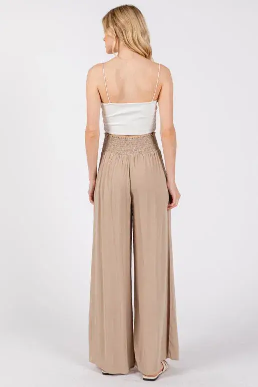 Final Touch – wholesale Pants – Women's – Heavy Gauze Wide Leg Pants - NP70263D-HV9