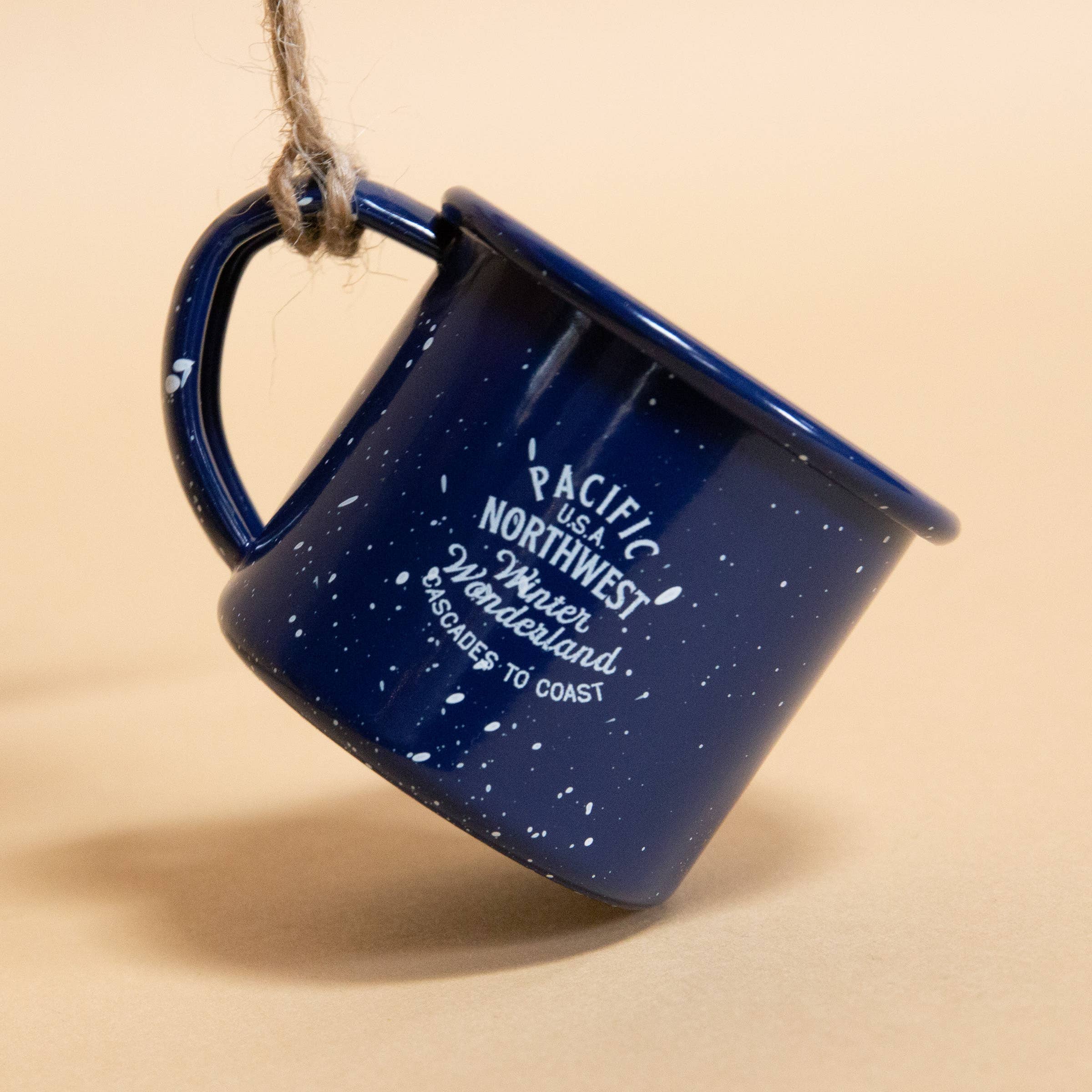 Tender Loving Empire - Wholesale Ornament - PNW Campfire Mug Ornament (Navy)1