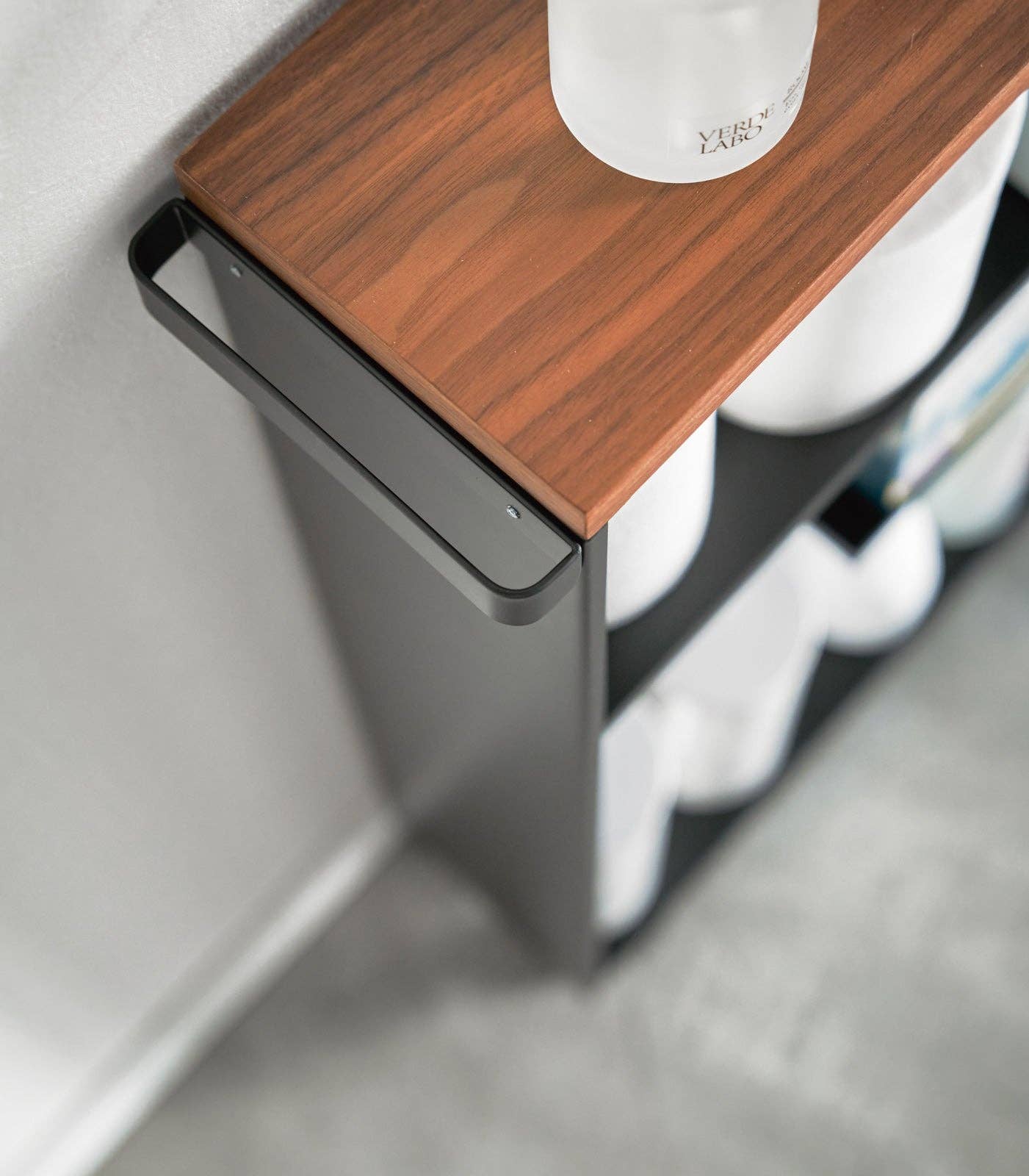 Yamazaki Home - Wholesale Free Standing Shelf - Tower Rolling Storage Cart - Steel11