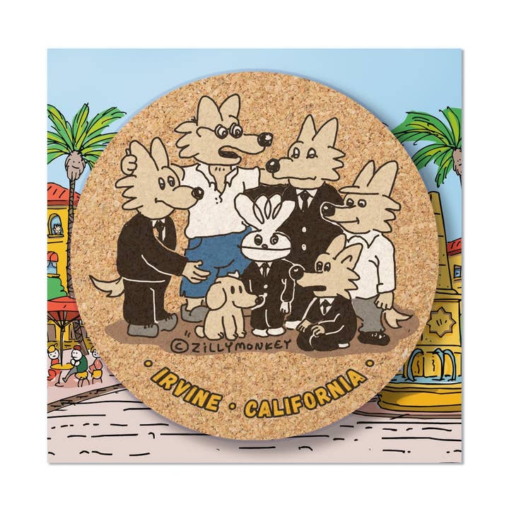 Civic Slicks Irvine Coaster for wholesale by ZillyTales