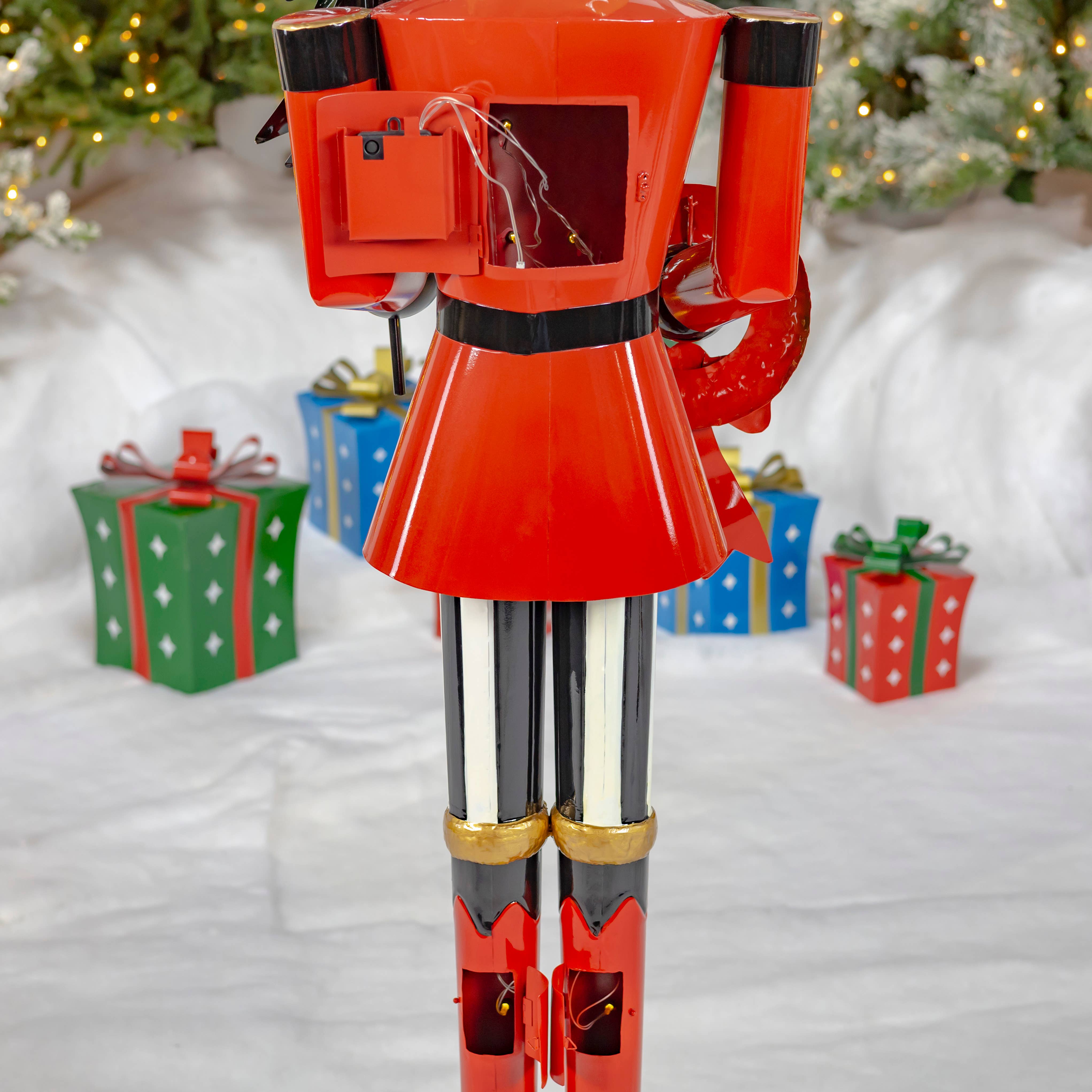 Zaer Ltd. International - Wholesale Holiday Nutcracker - 5ft Tall Light-Up Iron Christmas Nutcrackers - 5 Asst Styles15