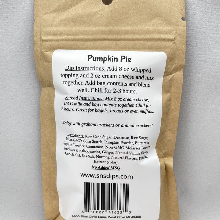 SnS Dips - Wholesale Dip - Pumpkin Pie Dip Mix