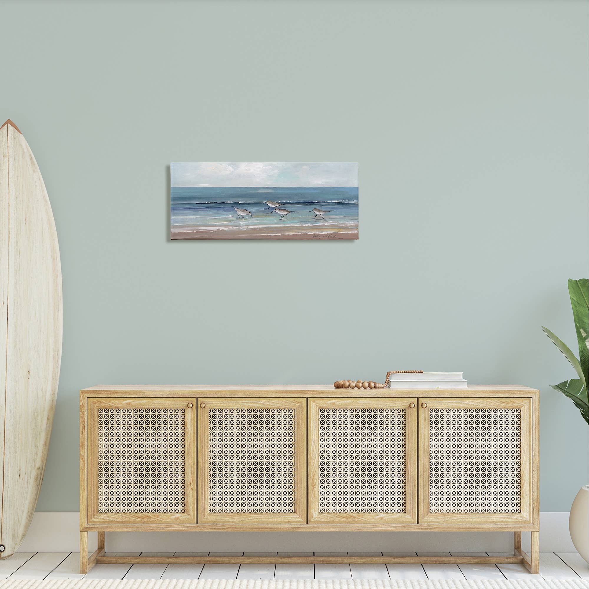 Stupell Industries - Wholesale Art Print - Birds Along Beach Coast Canvas Art3