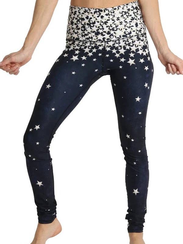 Polainas de yoga estampadas de Star Struck para venta al por mayor de Yoga Democracy