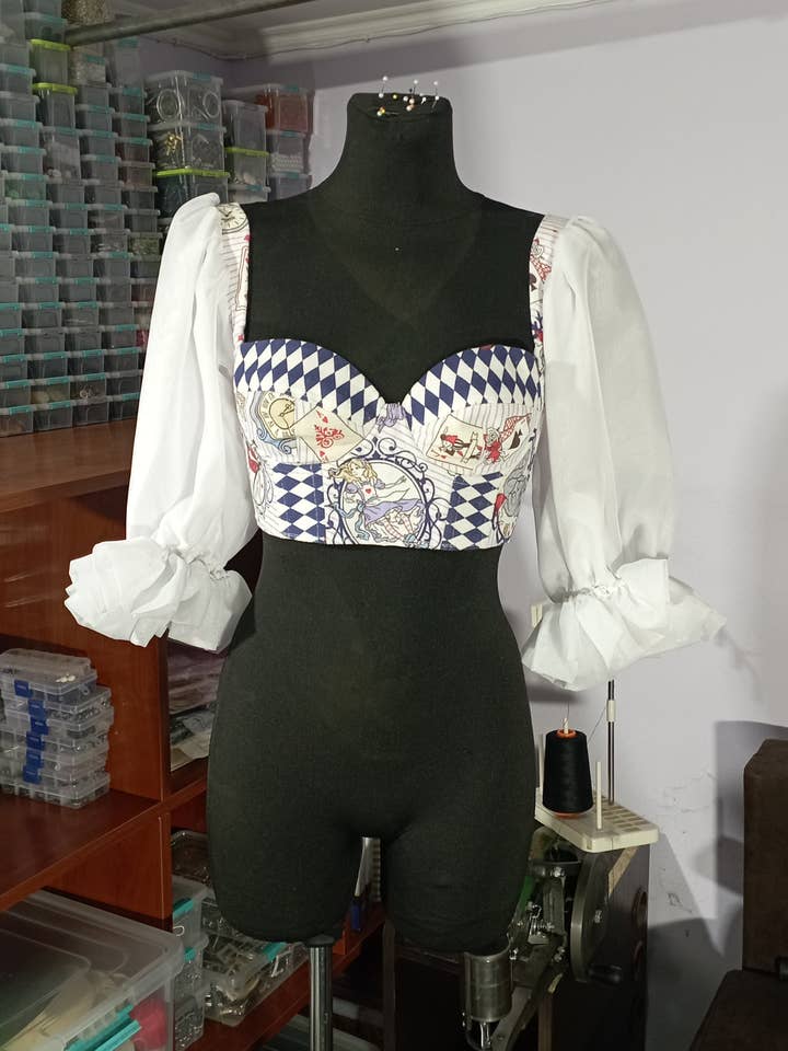 GnG cosplay art fashion - Wholesale Corset – Women′s - Custom Corset Top Inspired By Alice In Wonderland0