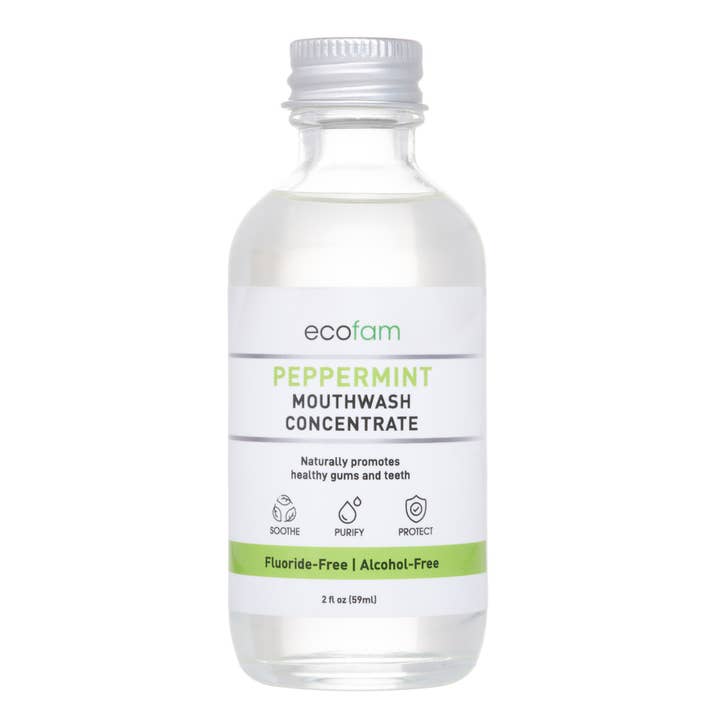 Ecofam Alcohol-Free Xylitol Mouthwash Peppermint Concentrate for wholesale by Focus Nutrition