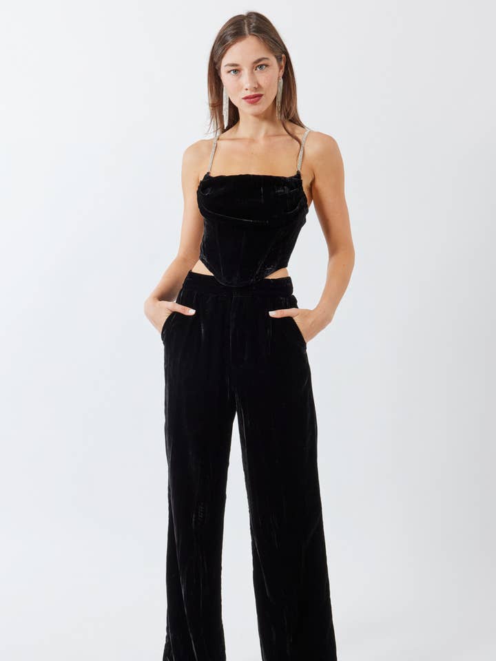 VELVET TROUSER S80223 for wholesale by Signature 8