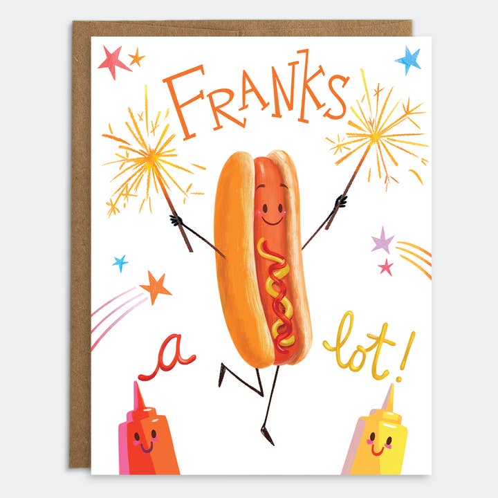 Franks Mucho | Tarjeta de agradecimiento para venta al por mayor de Mudsplash Studios