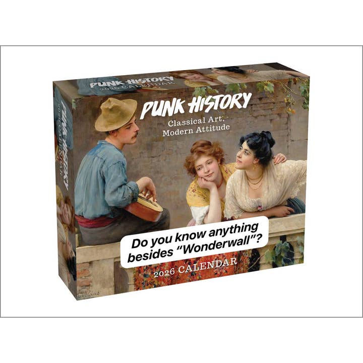 Punk History 2026 Day-to-Day Desk Calendar for wholesale by BrownTrout Publishers