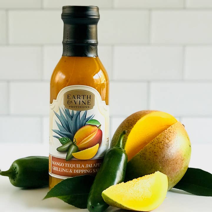 Mango Tequila Jalapeno Grilling and Dipping Sauce for wholesale by Earth & Vine Provisions, Inc.
