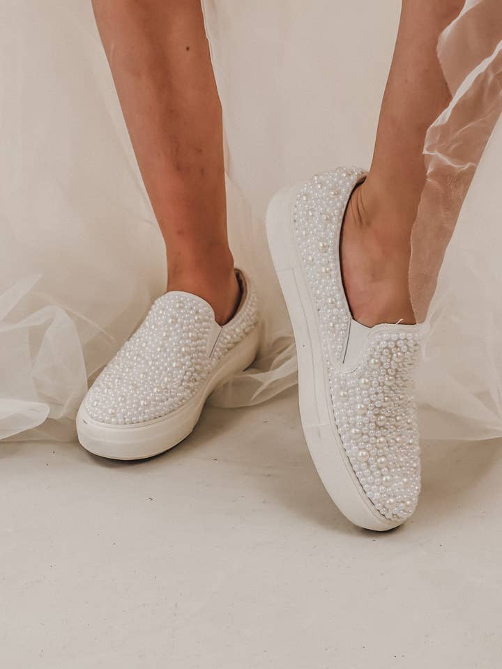 Heirloom Bridal Company - Wholesale Slippers – Women's - Pearl Slides5