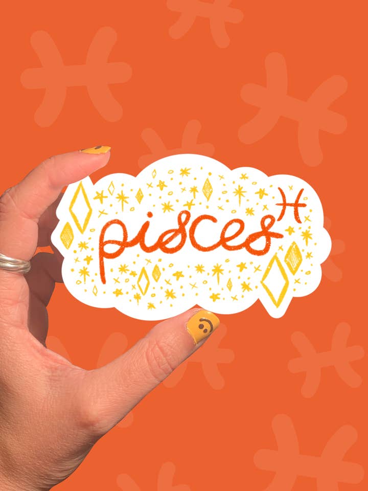 Pisces Sticker for wholesale by Megan Boykoff Art