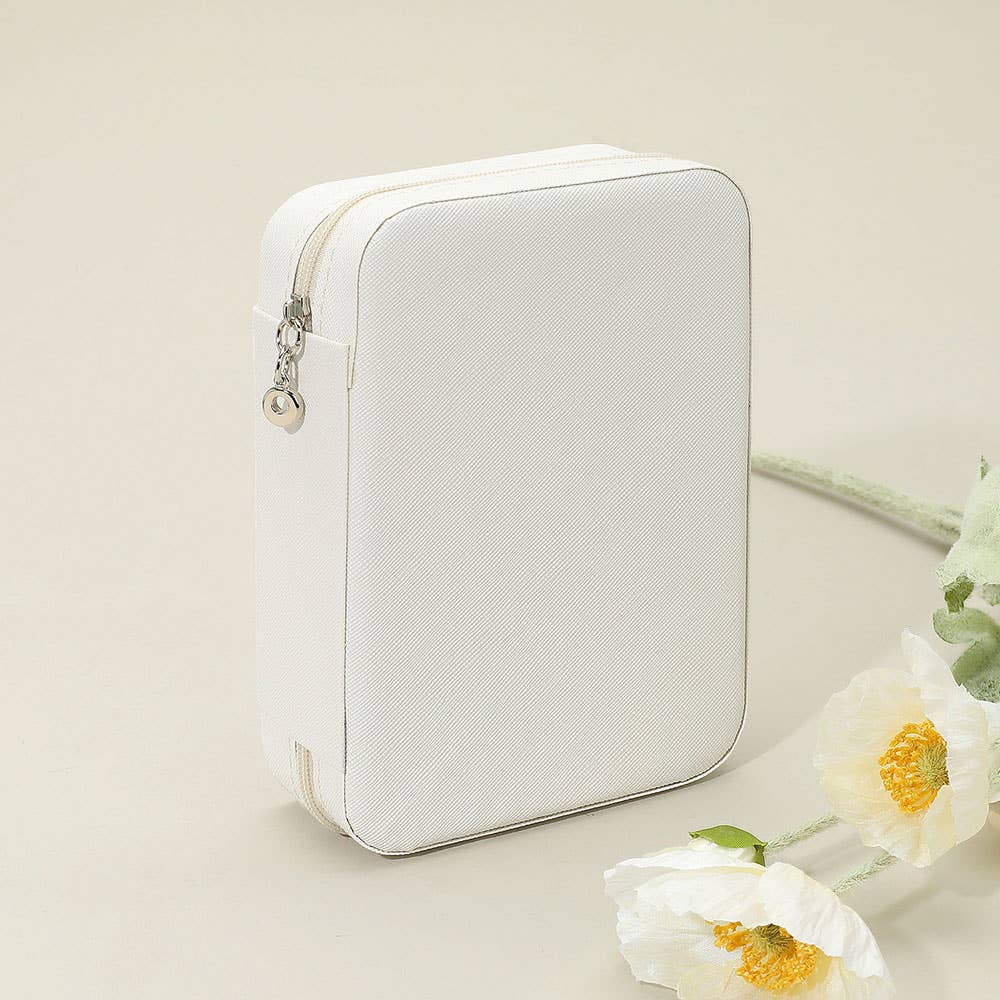 Sensibling Corp. - Vente Boîte/rangement à bijoux - Boîte à bijoux portable en similicuir3