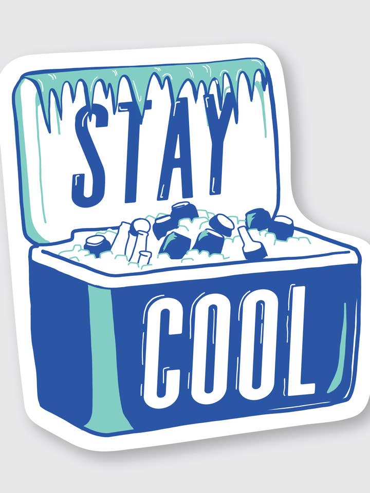 Autocollant Stay Cool Cool pour la vente par Pike Street Press