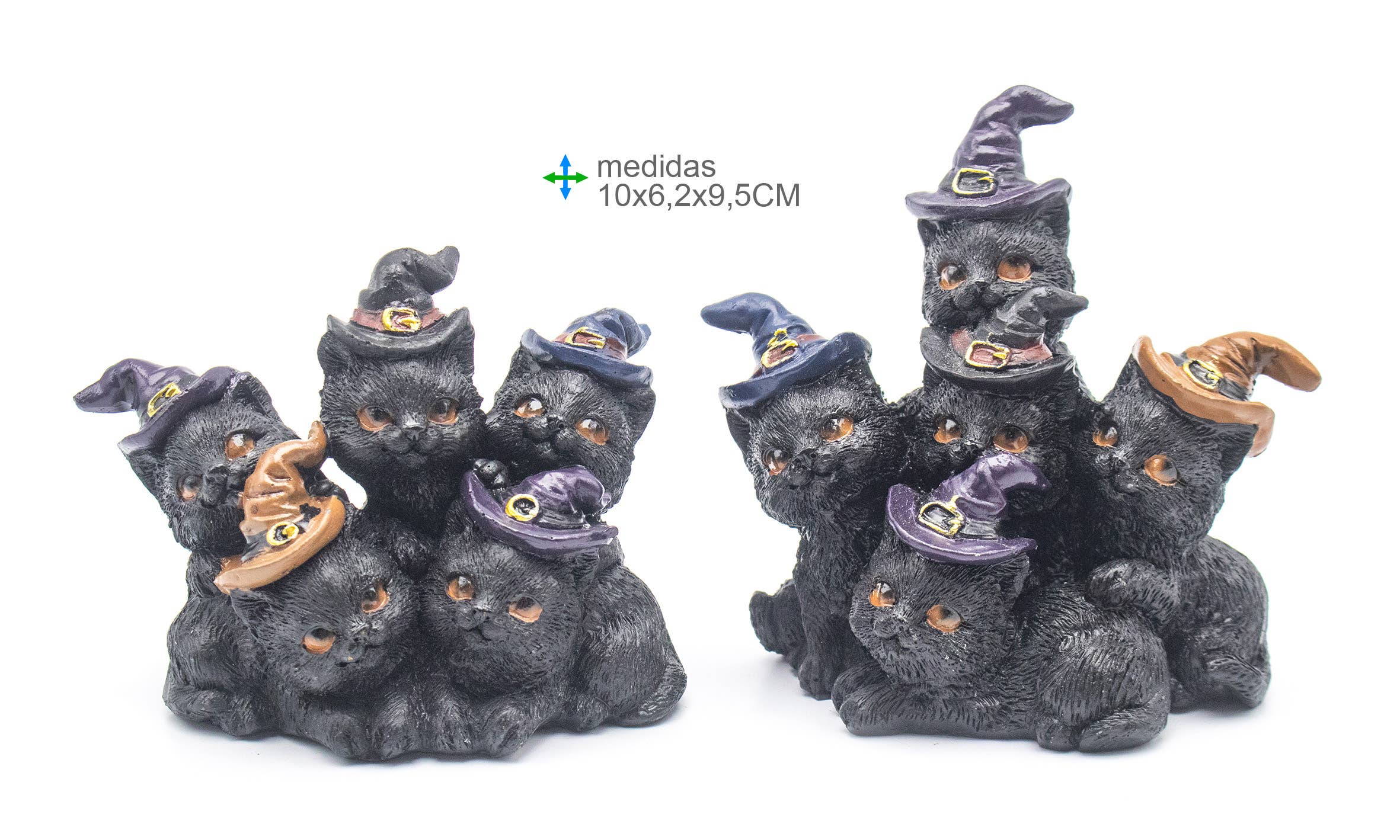 Esoterica Arte - Wholesale Decorative Figurine - Resin Cats 10 x 6.2 x 9.5 cm (2 units)0