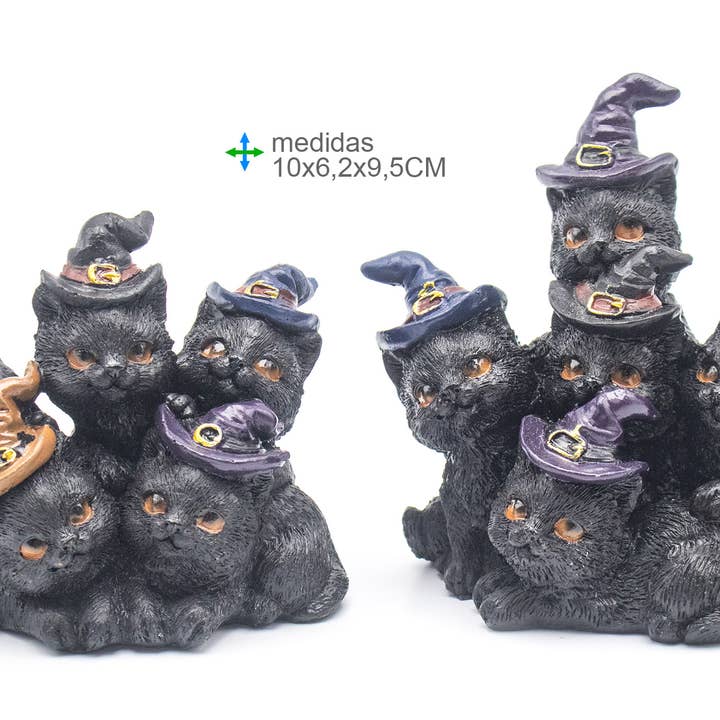 Esoterica Arte - Wholesale Decorative Figurine - Resin Cats 10 x 6.2 x 9.5 cm (2 units)