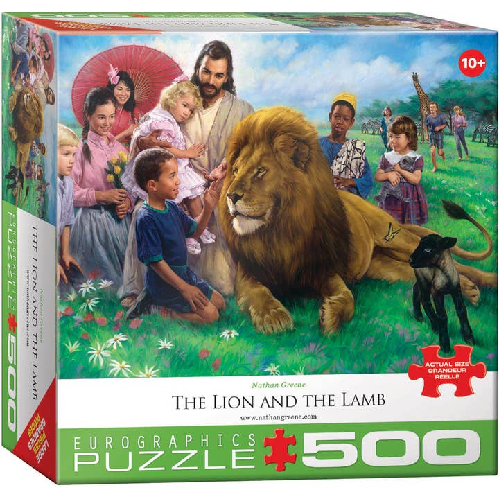 Le Lion et l'Agneau pour la vente par Eurographics Puzzles USA