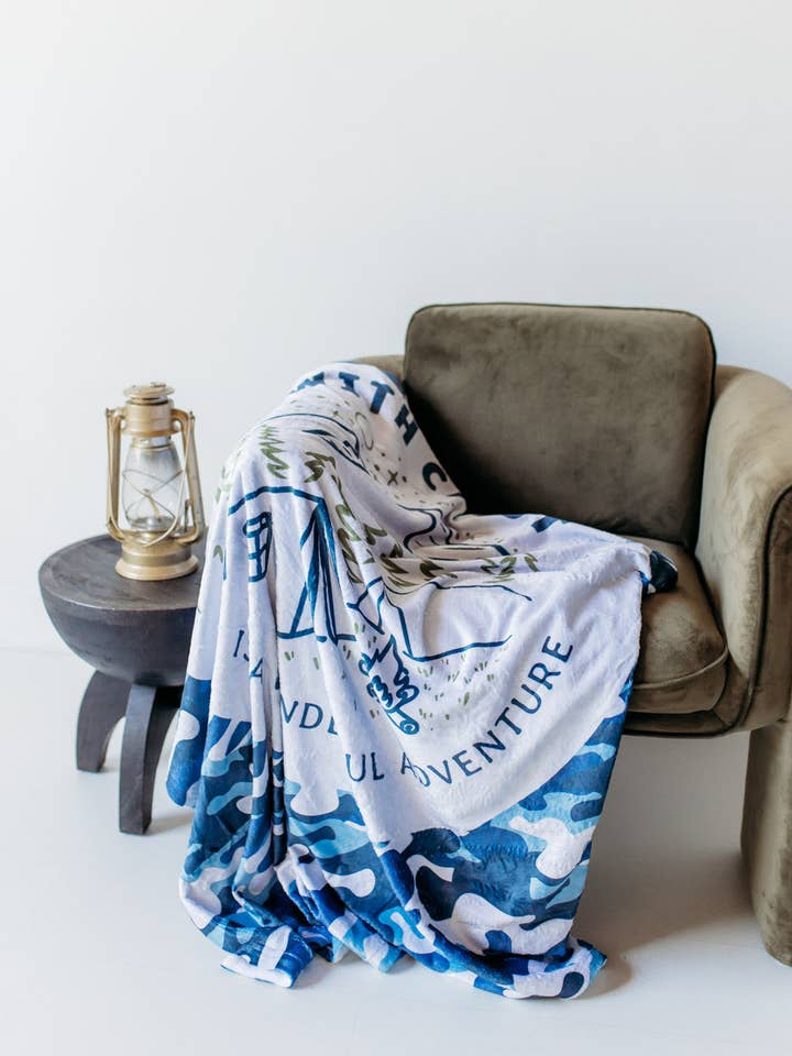A Wonderful Adventure Blanket for wholesale by Lily & Lamb