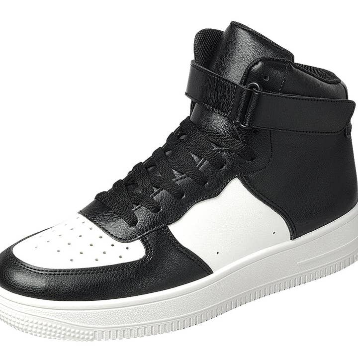 Forever RICHARDSON-06 Baskets montantes à lacets pour hommes avec velcro - Pack de 12 paires - 23,45 €/paire pour la vente par Mars Sky Shoes Wholesale