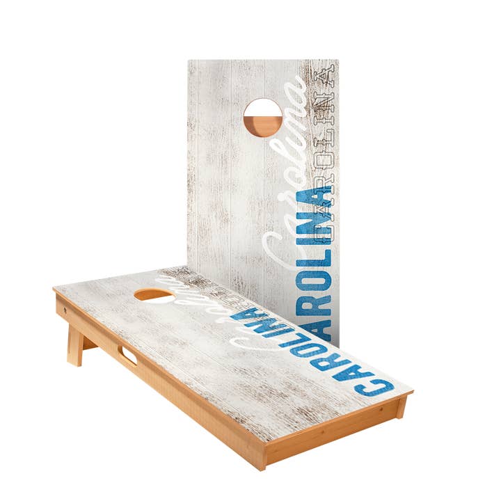 Carolina Football Vintage Gameday Star Cornhole Boards for wholesale by American Cornhole Association